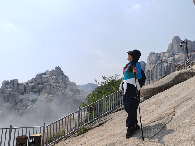 去爬崂山（仰口与太清两座山）
