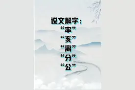 说文解字：率、亥、离、分、公图片