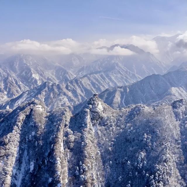 航小天带你看长安 | 雪落终南，千年诗意向云端！