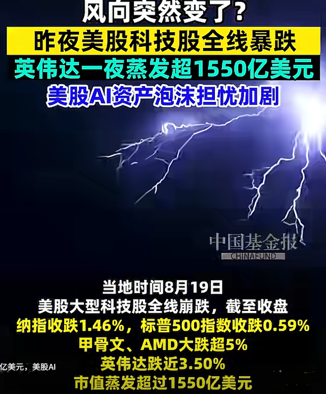 打破封锁！中国芯片强势突围 引发美股动荡，英伟达一夜蒸发上万亿