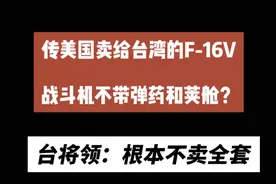 传美国卖台湾F-16V战机不带弹药荚舱 台将领：美国说不卖全套图片