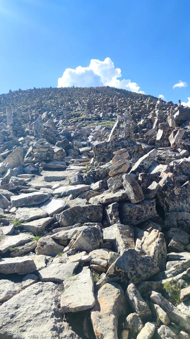 爬拉萨哲蚌寺后山，从海拔3600米到山顶5300米，上下20公里