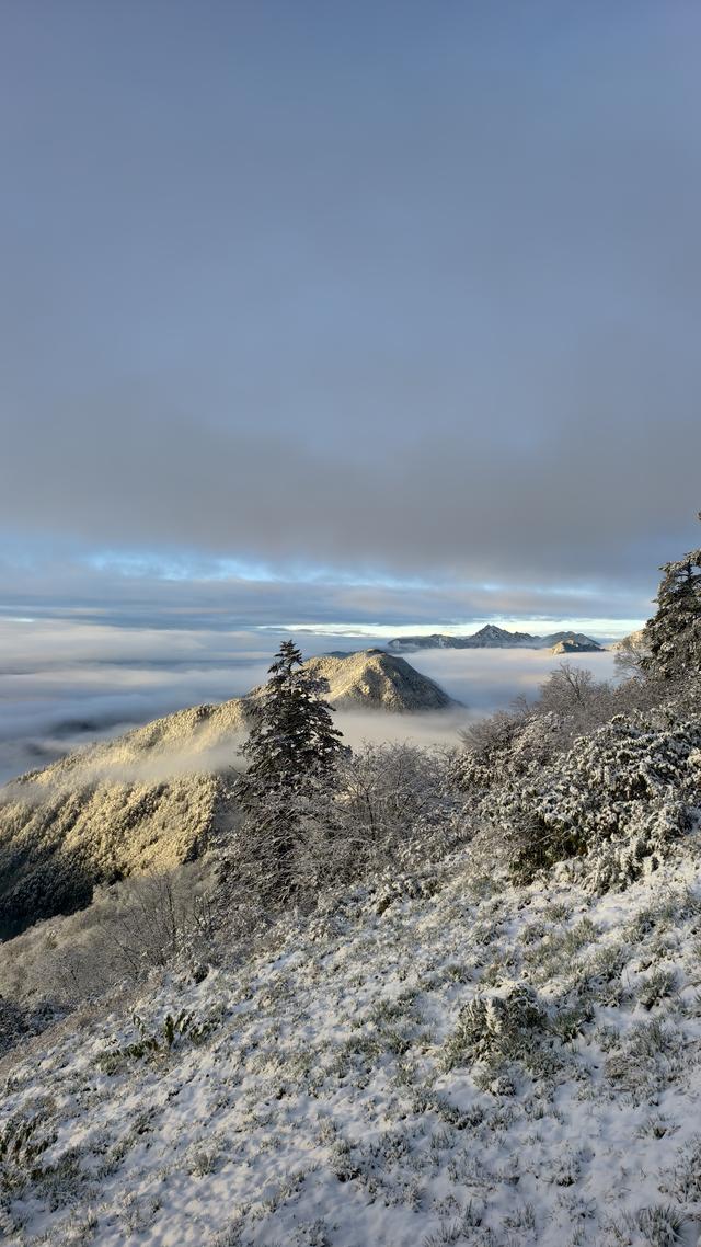 西岭雪山降下成都的第一场雪，雪山阳光同框 “阳光映雪” 专属上线，后山滑雪场11月30日前免门票