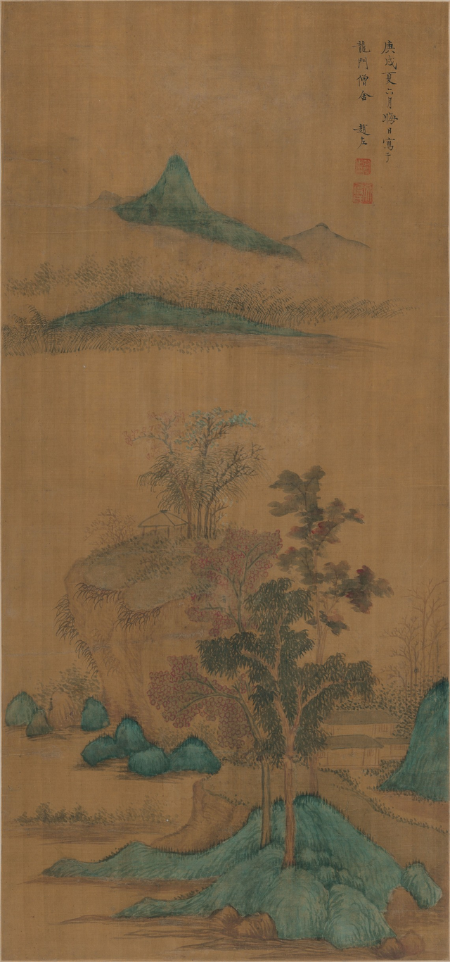 这个明代上海人，画了一幅《雪窦山图》