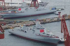 003航母真正的带刀护卫，不是055B与052E，而是中国新型驱逐舰？图片