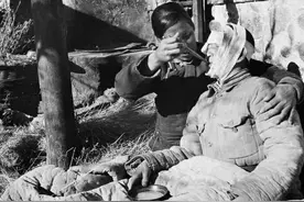 珍贵老照片：纳粹扒光女人衣服游街示众，把玩日军头骨的美国大兵图片