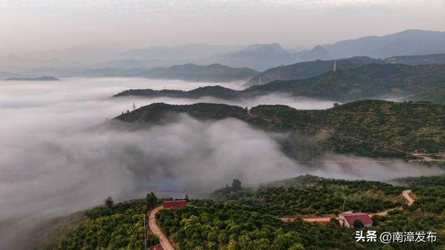 南漳：云雾缭绕 橘乡宛如仙境
