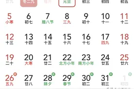 2025年日历表（含农历）图片