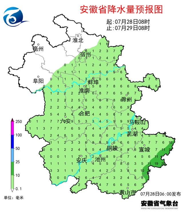 14个县（市）重旱，亳州、濉溪、宿州、灵璧特旱！安徽最新天气预报：局地有大暴雨