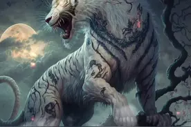 中国古代神奇动物（四）白虎图片