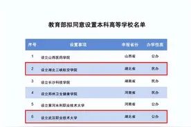 湖北拟新增两所本科高校图片
