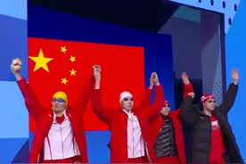 金牌+1！中国队夺得游泳男子4×100米混合泳接力金牌图片