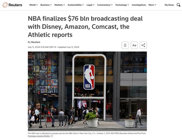 亚马逊云科技击败 Azure：拿下 NBA