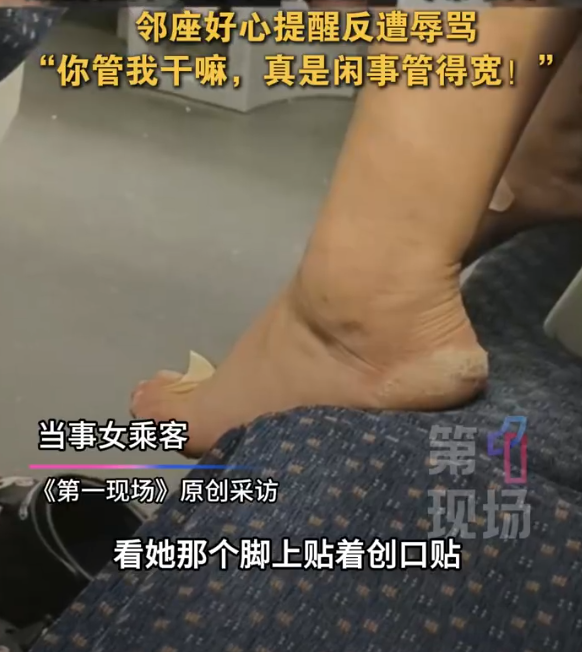 高铁臭脚女踩椅后续，发飙过程曝光，火辣打扮魔鬼身材，难怪猖狂