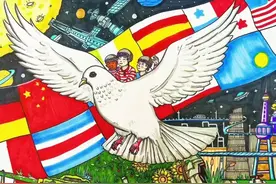 超赞！世界和平儿童主题画-绘出世界和平最美的模样，不看你后悔图片