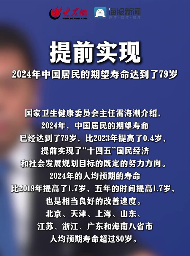 中美日三国平均寿命对比：日本84岁、美国79岁，中国令人意外