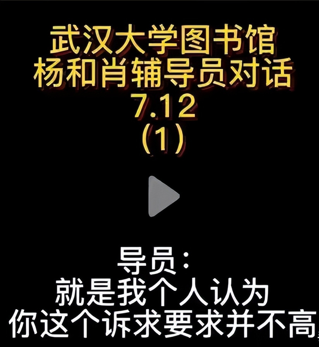 辅导员天塌了！武大杨某与肖同学的辅导员录音流出，有人十问武大