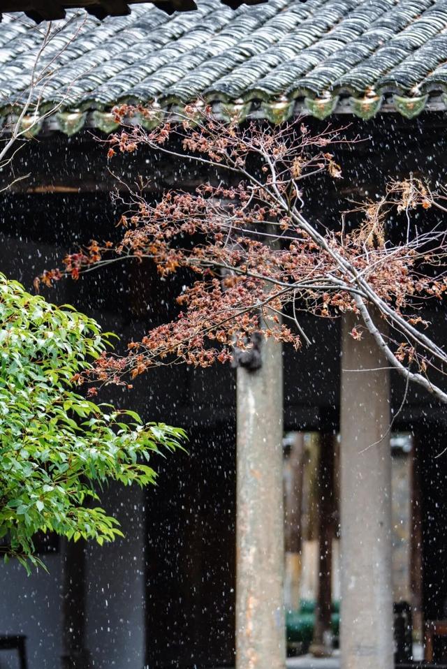 乌镇的雪景很曼妙