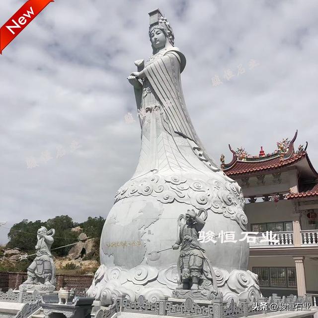 石雕人物妈祖石雕像加工制作