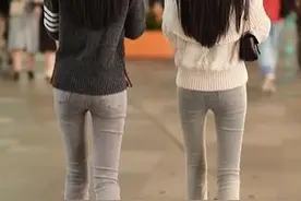 为啥有的女生大腿缝隙很宽，有的就完全没缝隙？图片