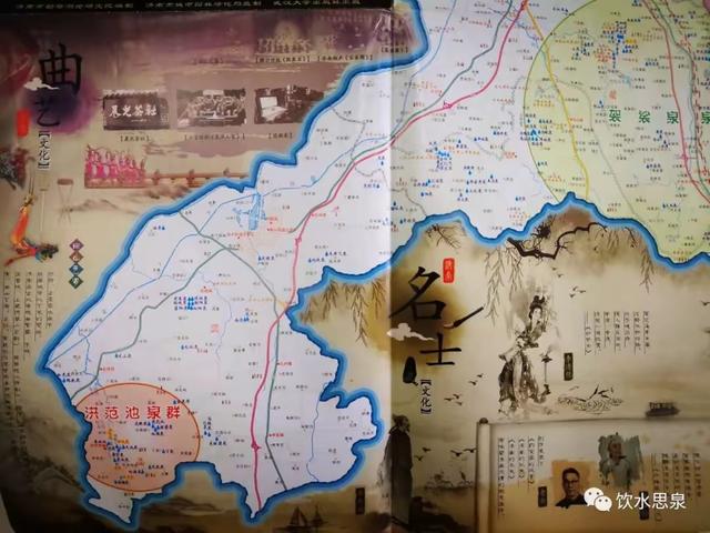 千泉之城‖济南市泉水分布位置图