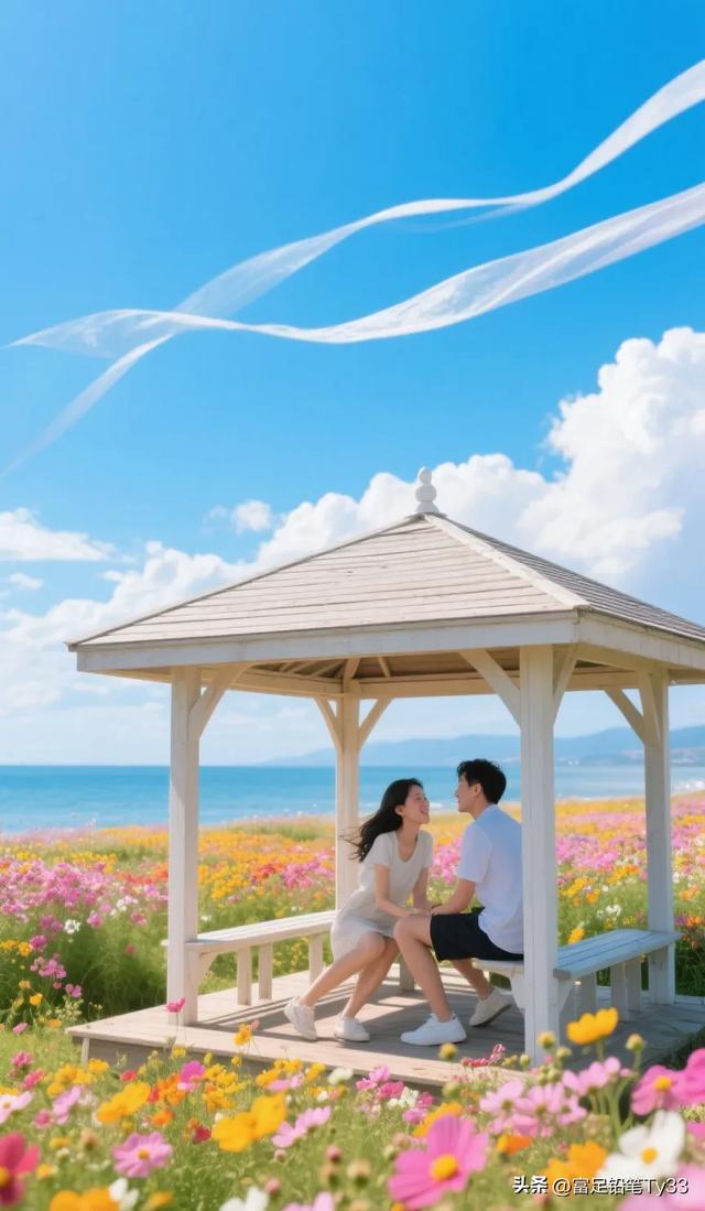 夏日浪漫野餐，花海中的小木屋，享受美好时光！