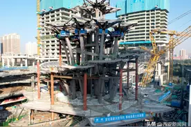 西安文化CBD国际商业中心标志性建筑 “生命之树”顺利封顶图片