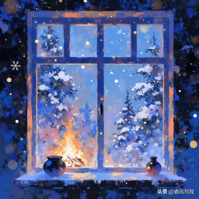 炉火细数雪落声