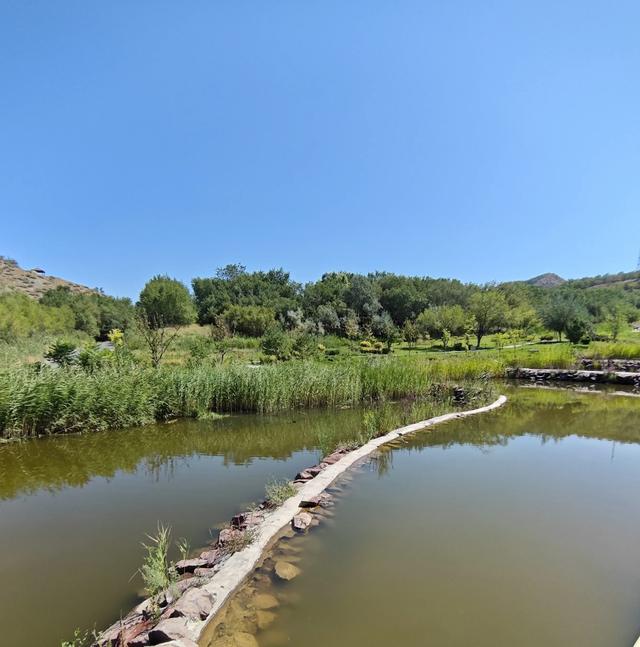 乌市雅山西边有个三号蓄水池，沿着登山步道过去，那里悠然见雅山