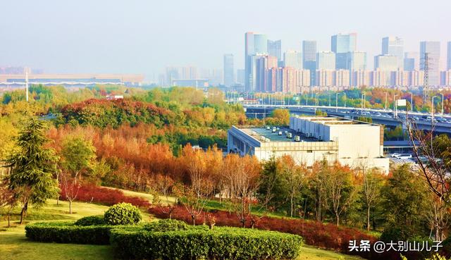 层林尽染秋景如画