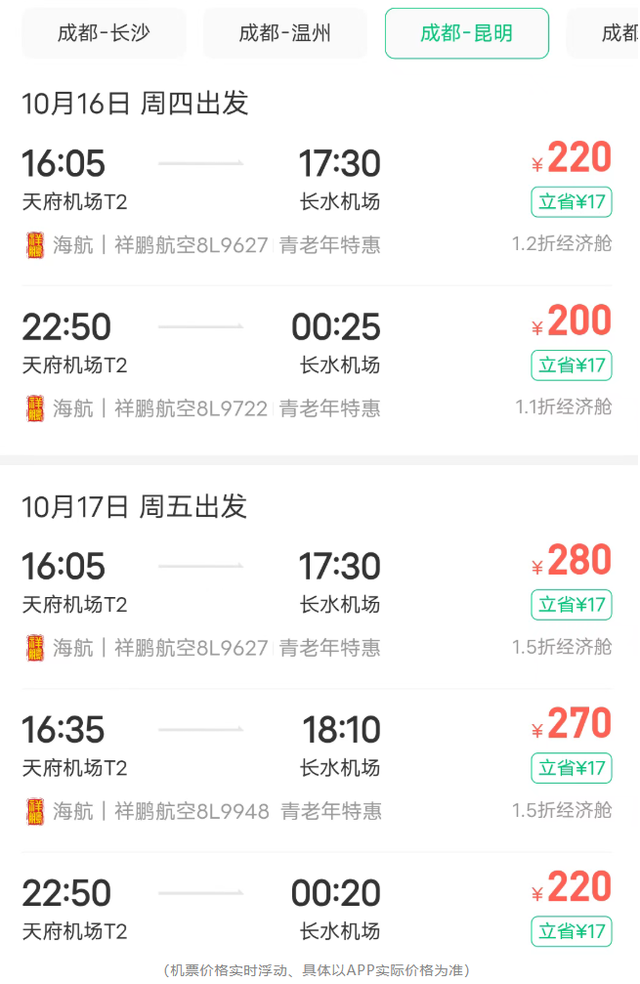机票跳水！部分线路低至1.1折，有你的目的地吗？