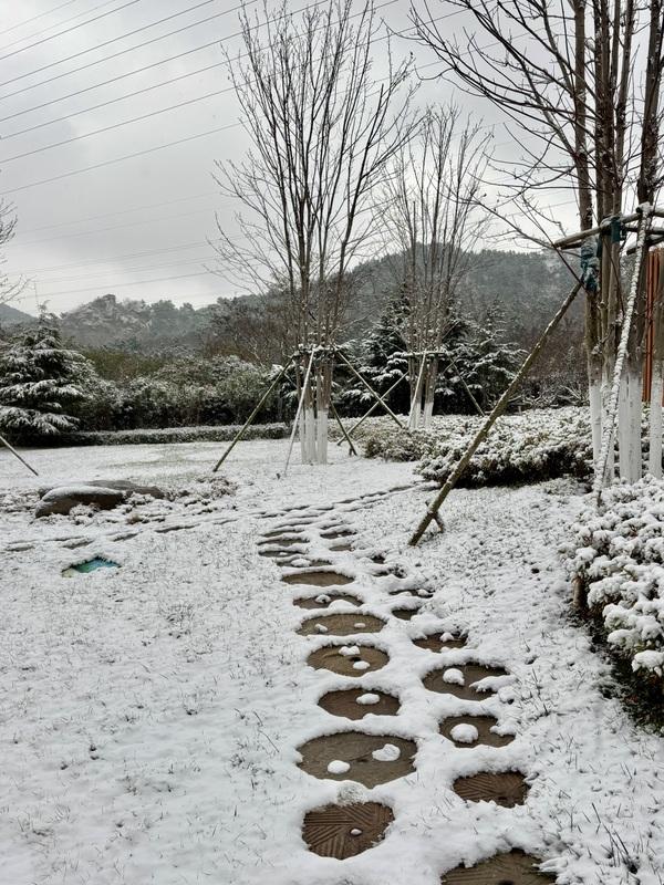 瑞雪飘然而至中国海滨城市青岛