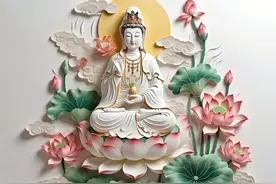 庄严圣洁观音菩萨 大慈大悲救苦救难观世音 佛系壁纸 免费手机壁纸图片