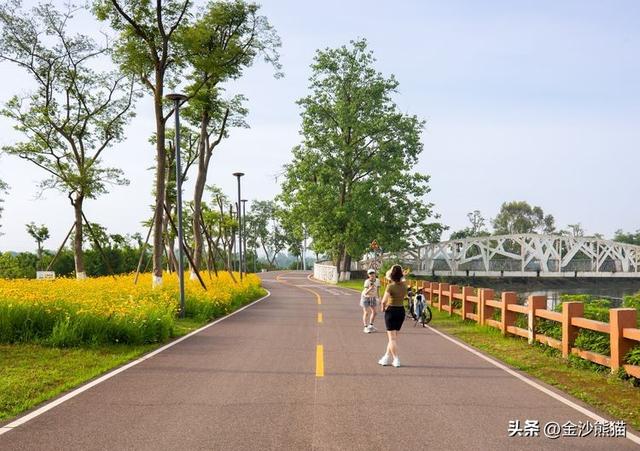 100公里成都绕城绿道上的桥梁美景
