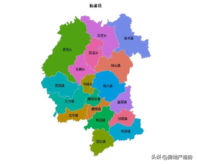 莆田市行政区划图