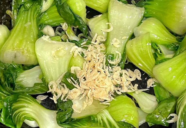 虾皮鲜香油菜烧豆腐｜焦黄豆腐吸饱汤汁，10分钟家常下饭菜！