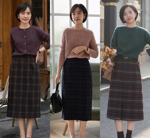 “毛衣+半裙”才是真温柔！秋天出门再搭对鞋子、外套，特高级