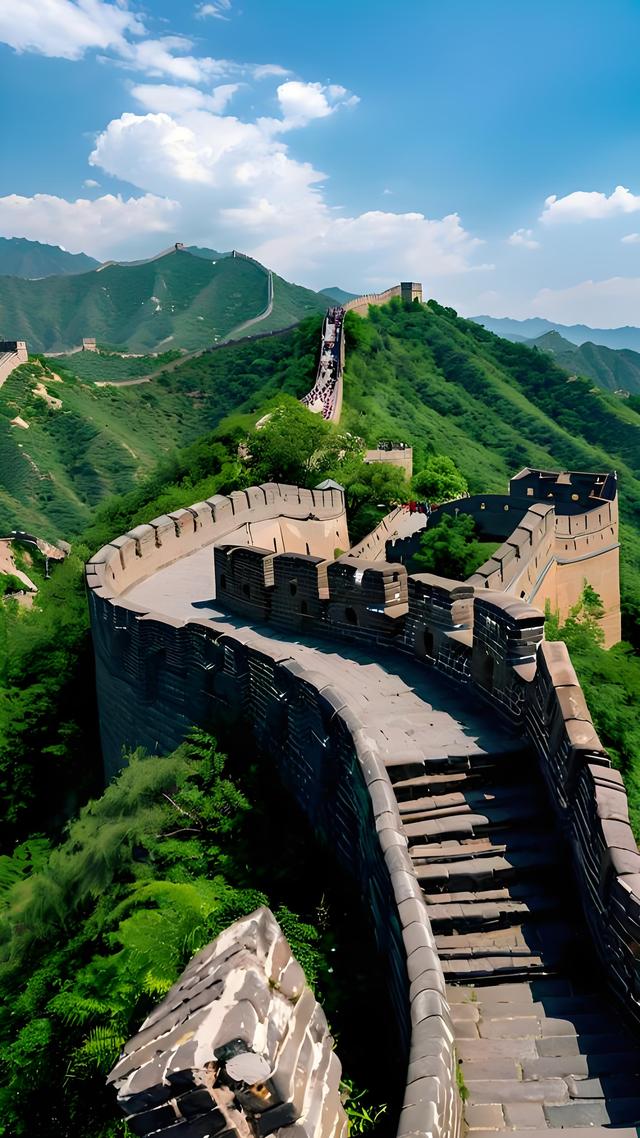 《金陵一对. 联连中国》上联:八达岭好汉丈度天涯；