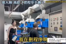 离职删除程序违法吗？男子工厂离职把自己做的程序全部删除。图片