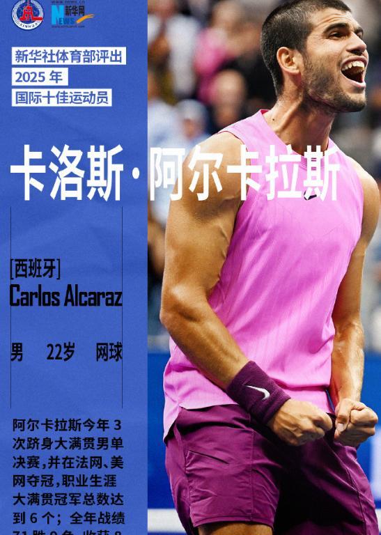 2025全球十佳运动员出炉：樊振东落榜，陈芋汐排第4，第1没争议