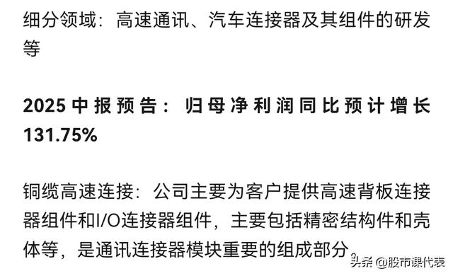 最高预增254％！铜缆高速连接器：潜力无限的细分赛道
