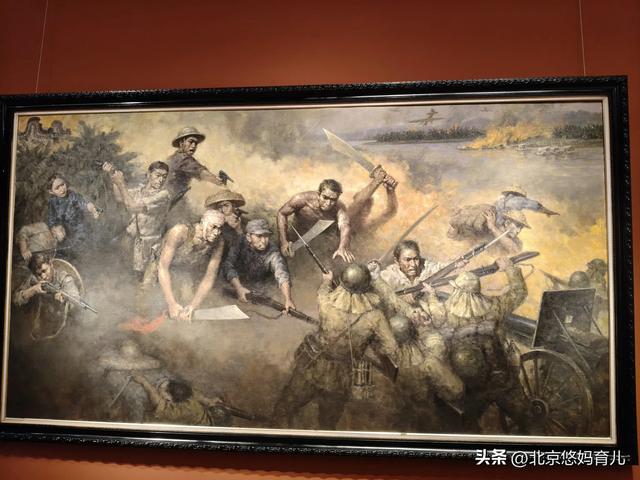 带孩子去中国美术馆参观“人民必胜”主题展,爱国主义教育太深刻