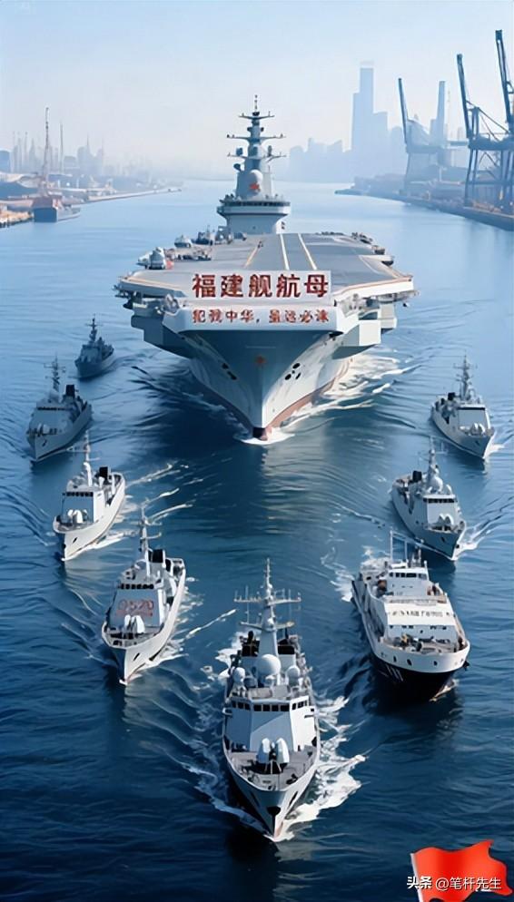 福建舰正式入列！中国弹射航母守护和平，福特号却剑指委内瑞拉