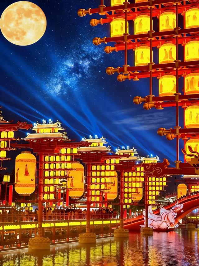 北京直达!唐山“水上大唐”爆火全网,这不是大唐是现实版天宫吧