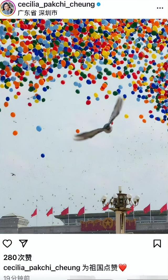 谢霆锋也没想到，张柏芝会因阅兵当天的一特殊举动，实现口碑暴增