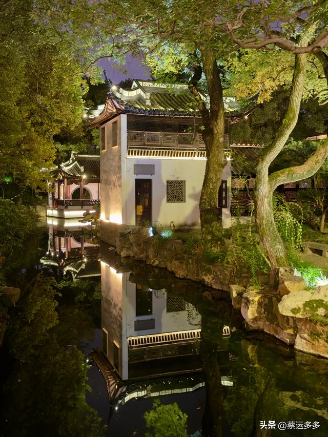 夜游上海古猗园，夜景璀璨迷人