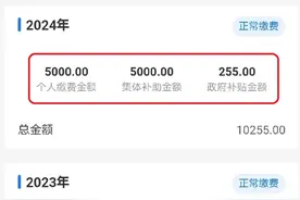 城乡居民养老保险不支持提档补缴，一定要去办集体/子女资助！图片