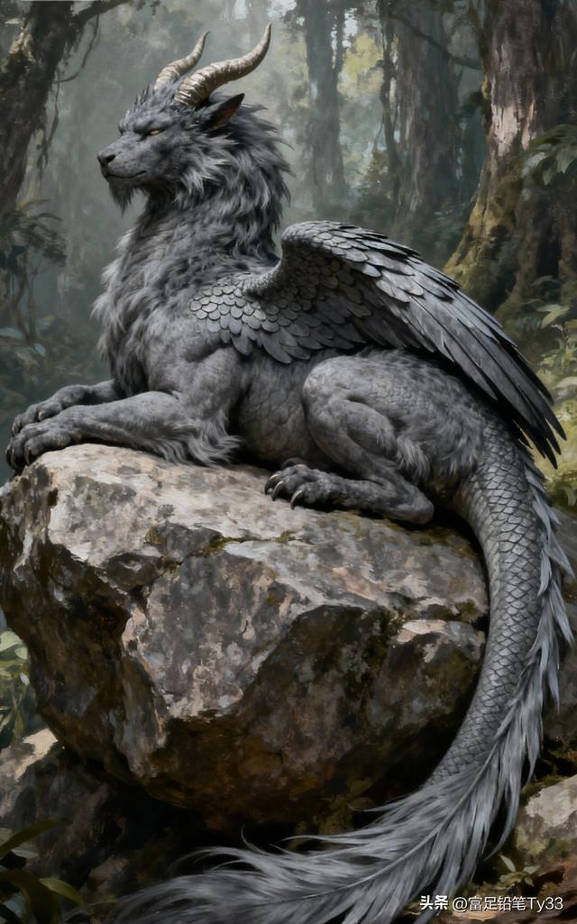 梦幻森林中的神秘龙，守护着自然的秘密！