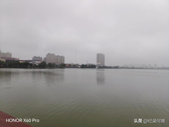 七上八下全国文明城市柘城县迎来汛期，晨练国家湿地公园榕湖发现