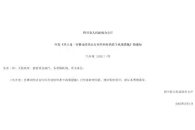 四川出台21条政策 “真金白银”推动经济回升向好图片